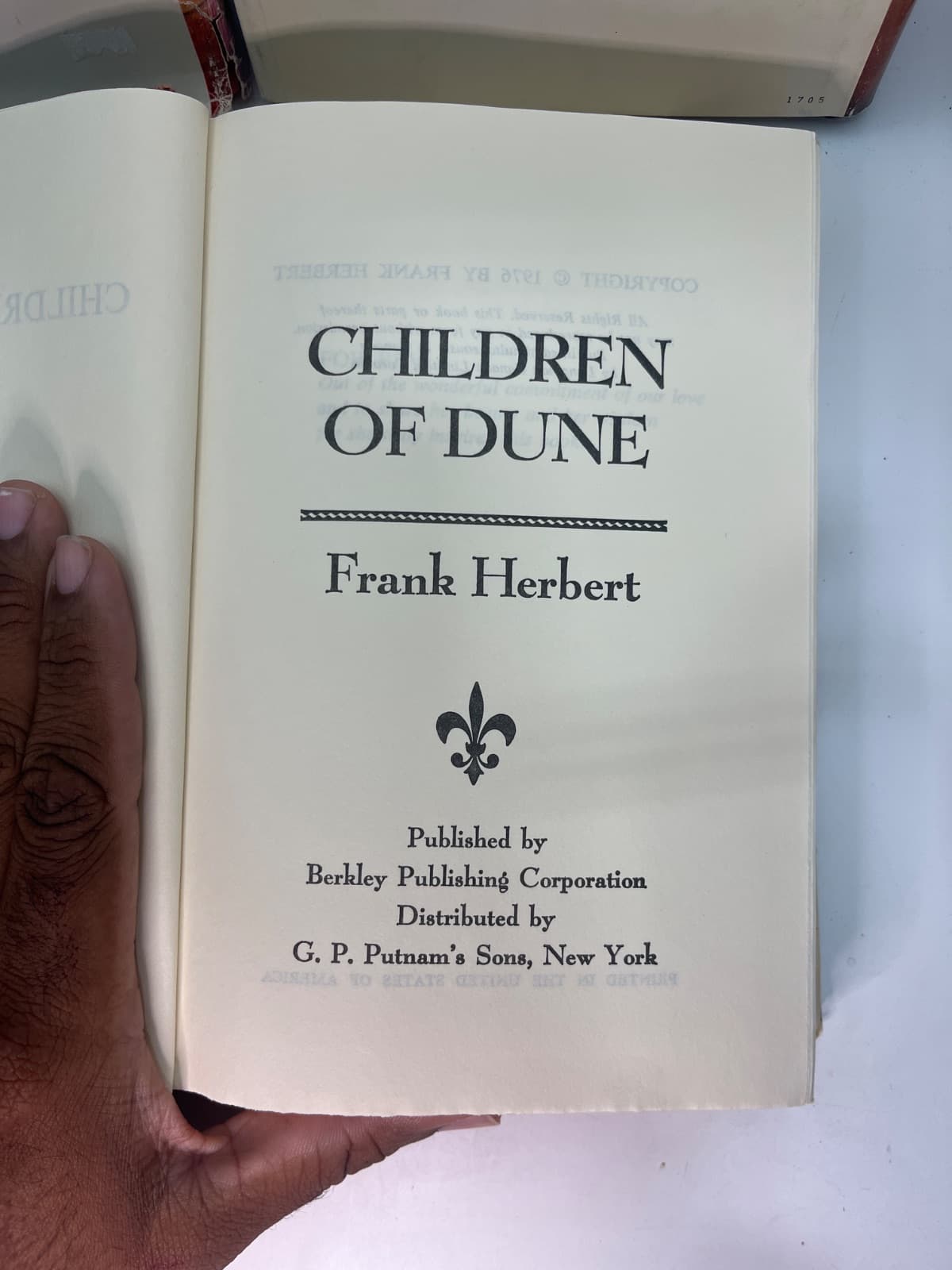 Dune Series - Lot of 3 BCE  by Frank Herbert - title page