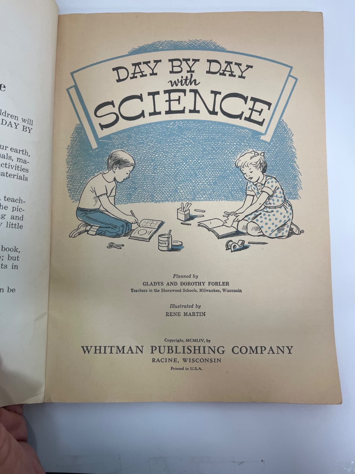 Day by Day with Science by Gladys and Dorothy Forler - title page