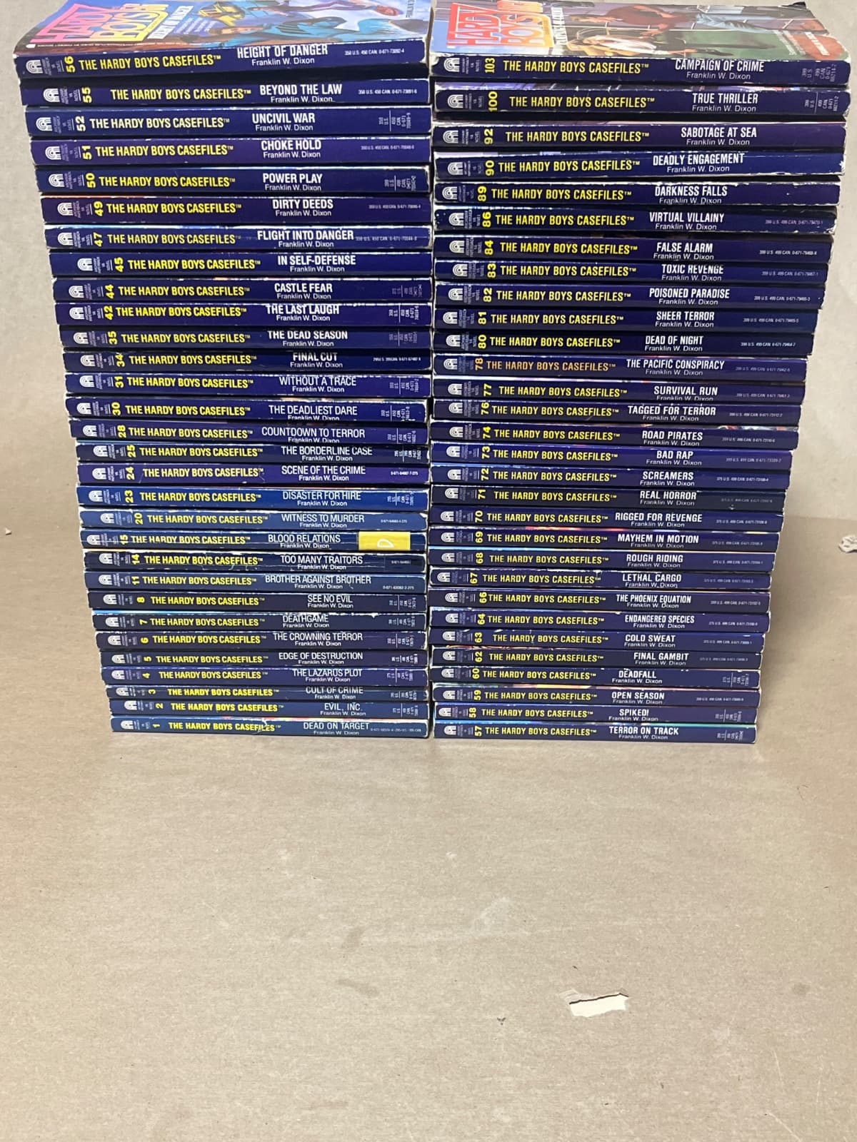 The Hardy Boys Casefiles - Mixed Lot of 60  by Franklin W. Dixon - front cover