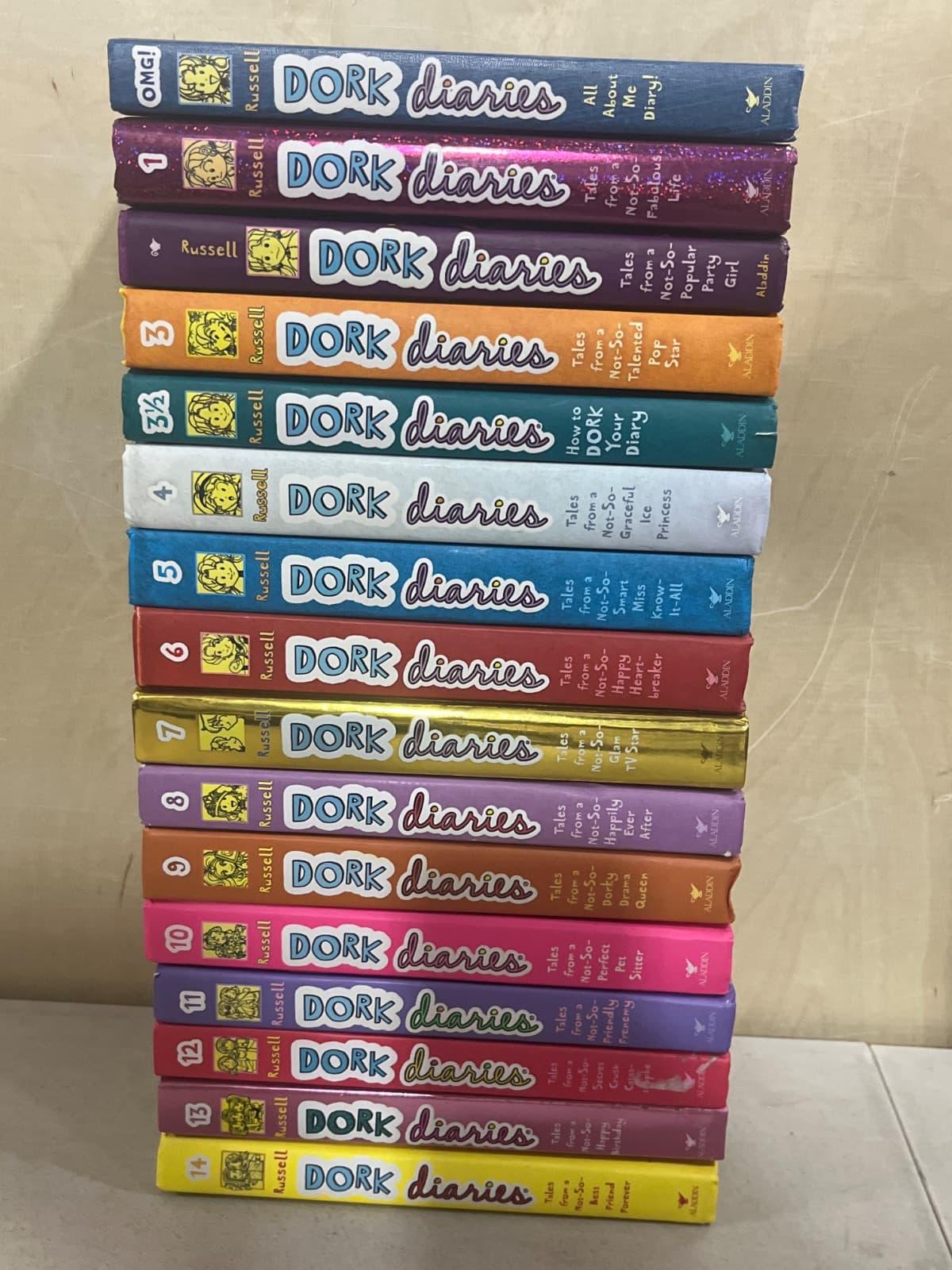 Dork Diaries Book Series - Lot of 16 by Rachel Russell - front cover