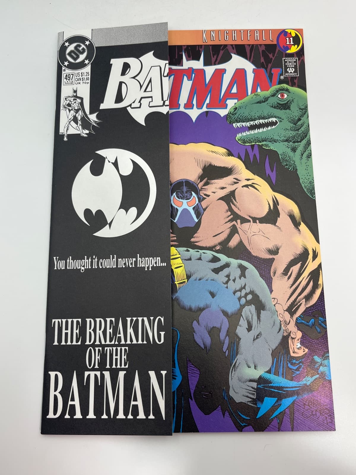 Batman #497 - Knightfall Saga 11 - The Broken Bat  by Doug Moench - front cover