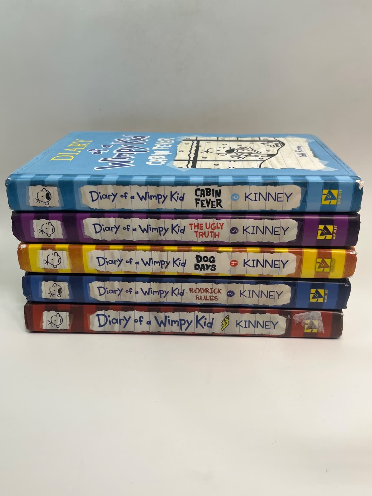 Diary of a Wimpy Kid Mixed Lot of 5 by Jeff Kinney - front cover