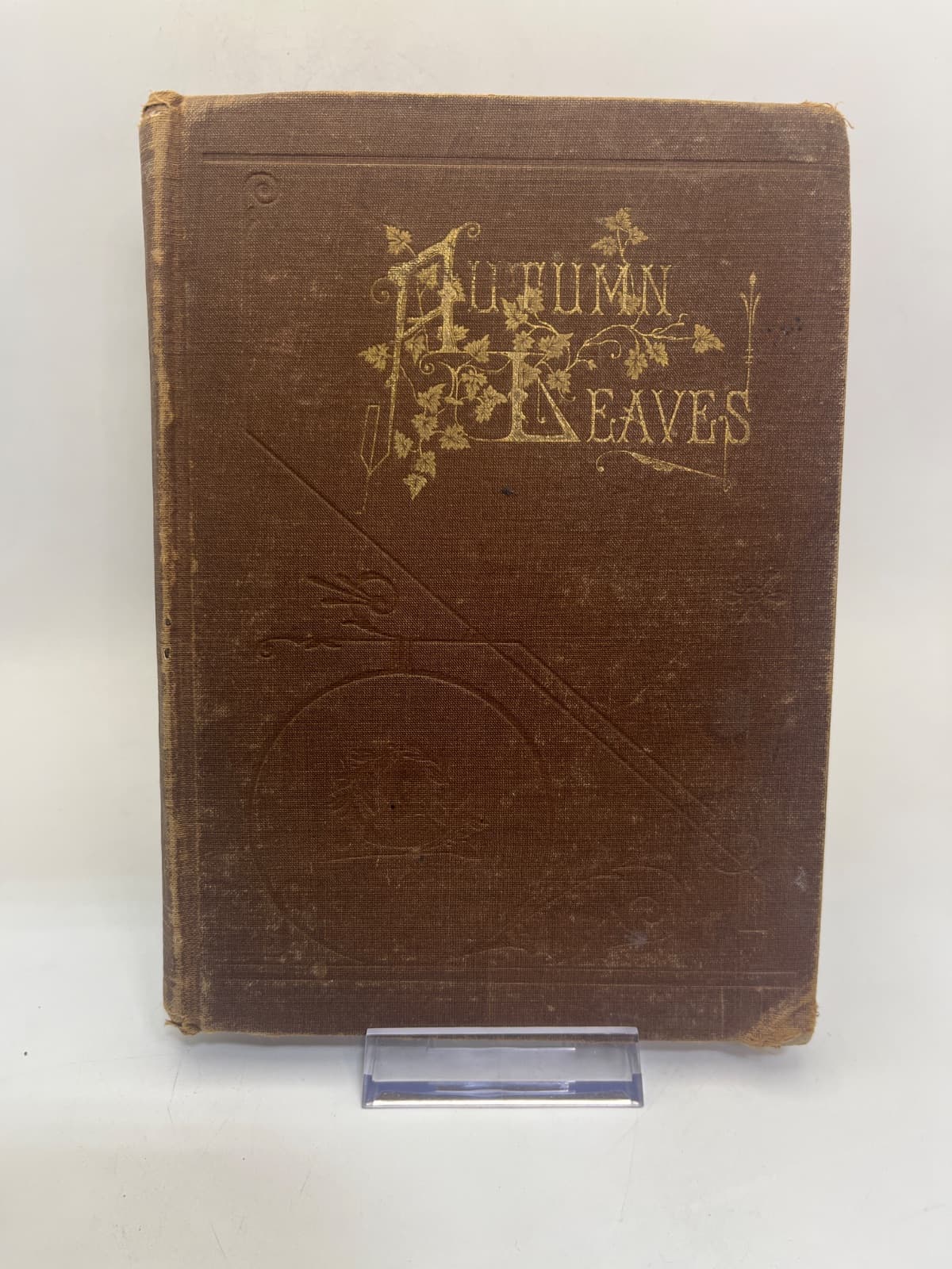 Autumn Leaves - 1880 - Antique Book on Poetry by Mrs. M. M. B. Goodwin - front cover