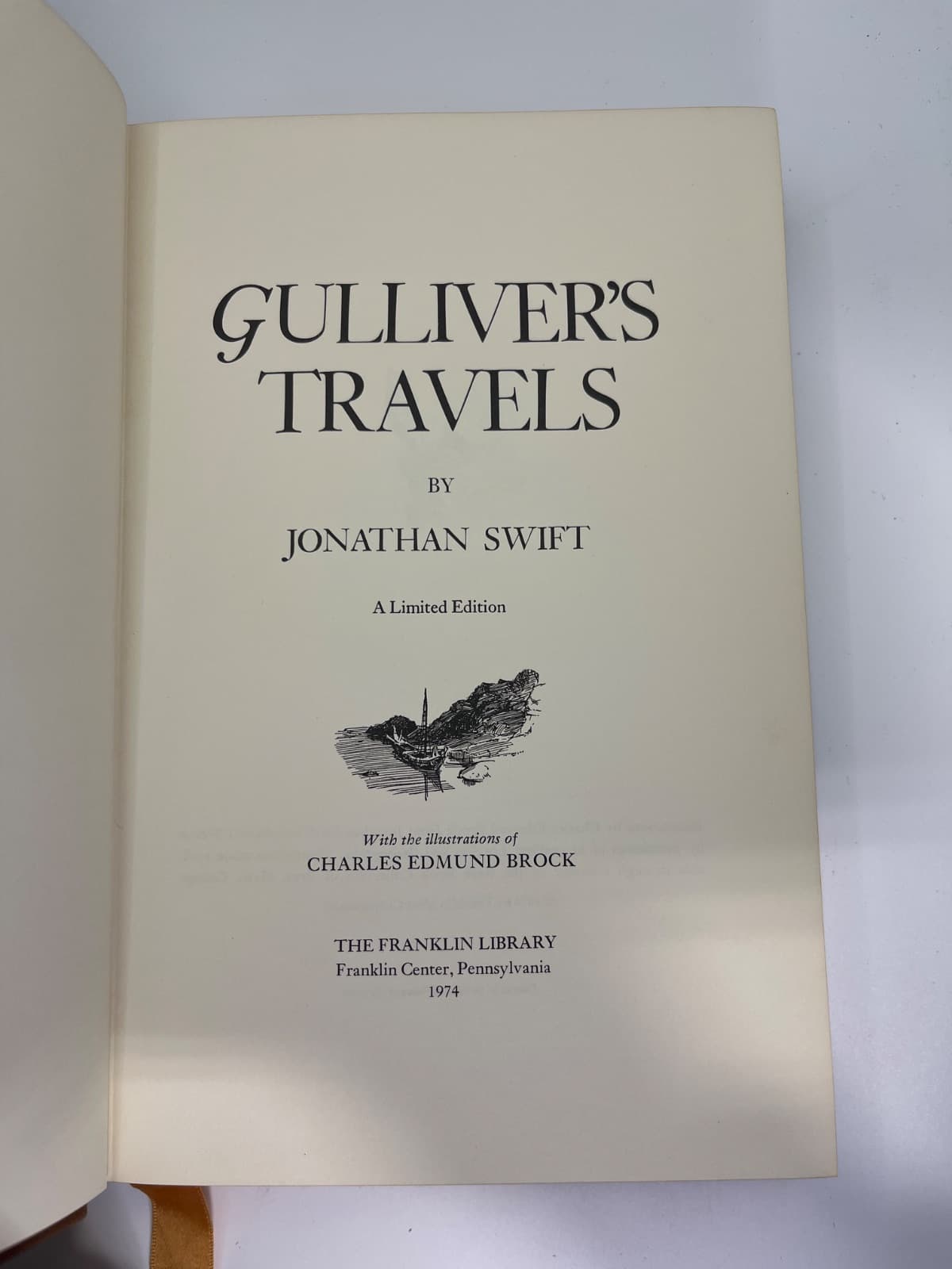 Gulliver's Travels - The Franklin Library  by Jonathan Swift - title page