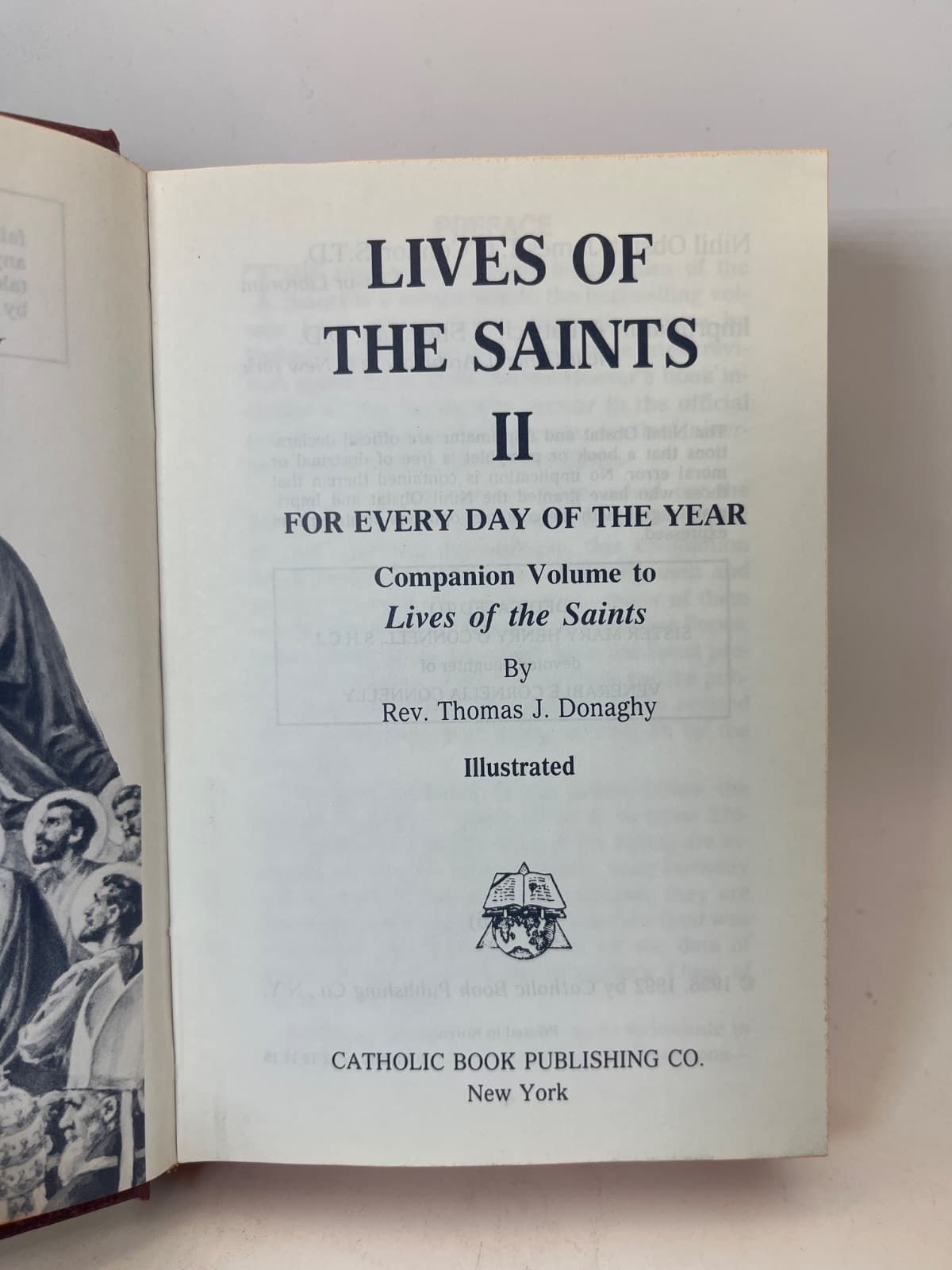 Lives of the Saints II by Rev. Thomas J. Donaghy - title page