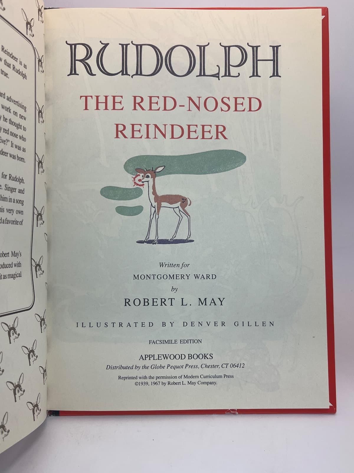Rudolph the Red-Nosed Reindeer - Facsimile Edition - 1967  by Robert L. May - title page