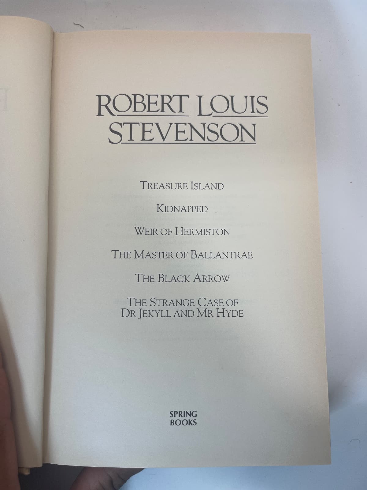 The Works of Robert Louis Stevenson by Robert Louis Stevenson - title page