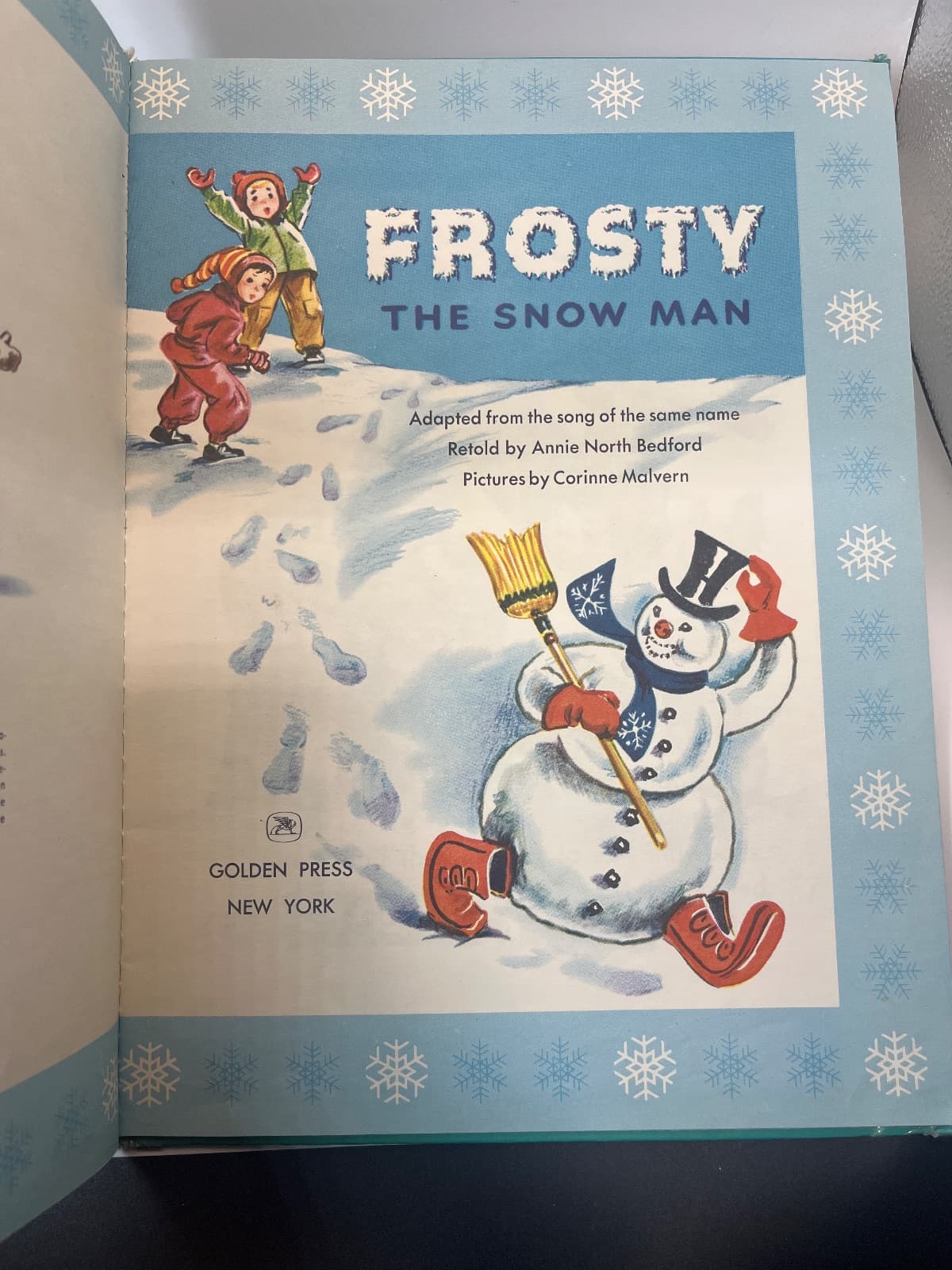 Frosty the Snow Man - A Big Golden Book  by Annie North Bedford - title page