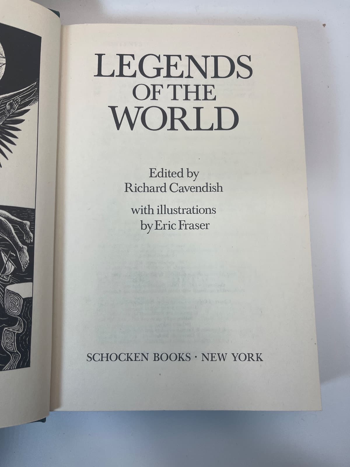 Legends of the World by Richard Cavendish - title page