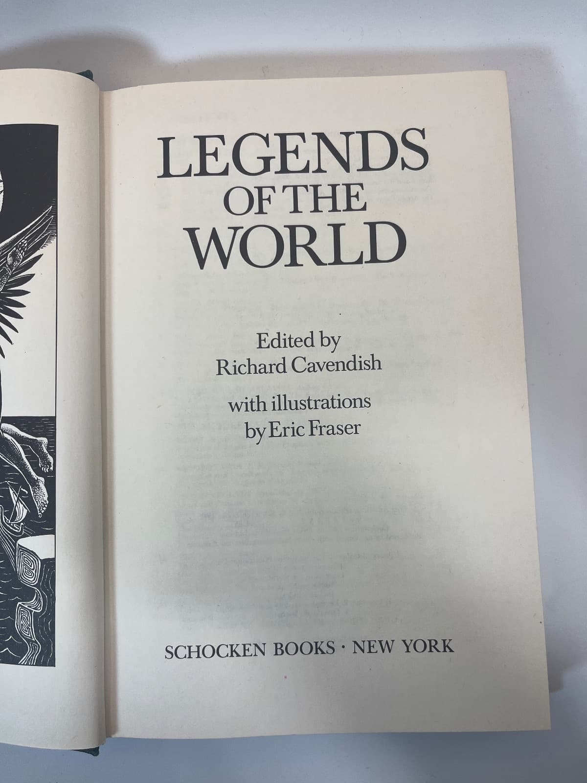 Legends of the World by Richard Cavendish - title page