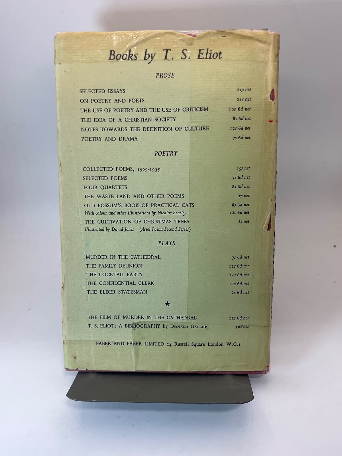The Elder Statesman by T. S. Eliot - additional view