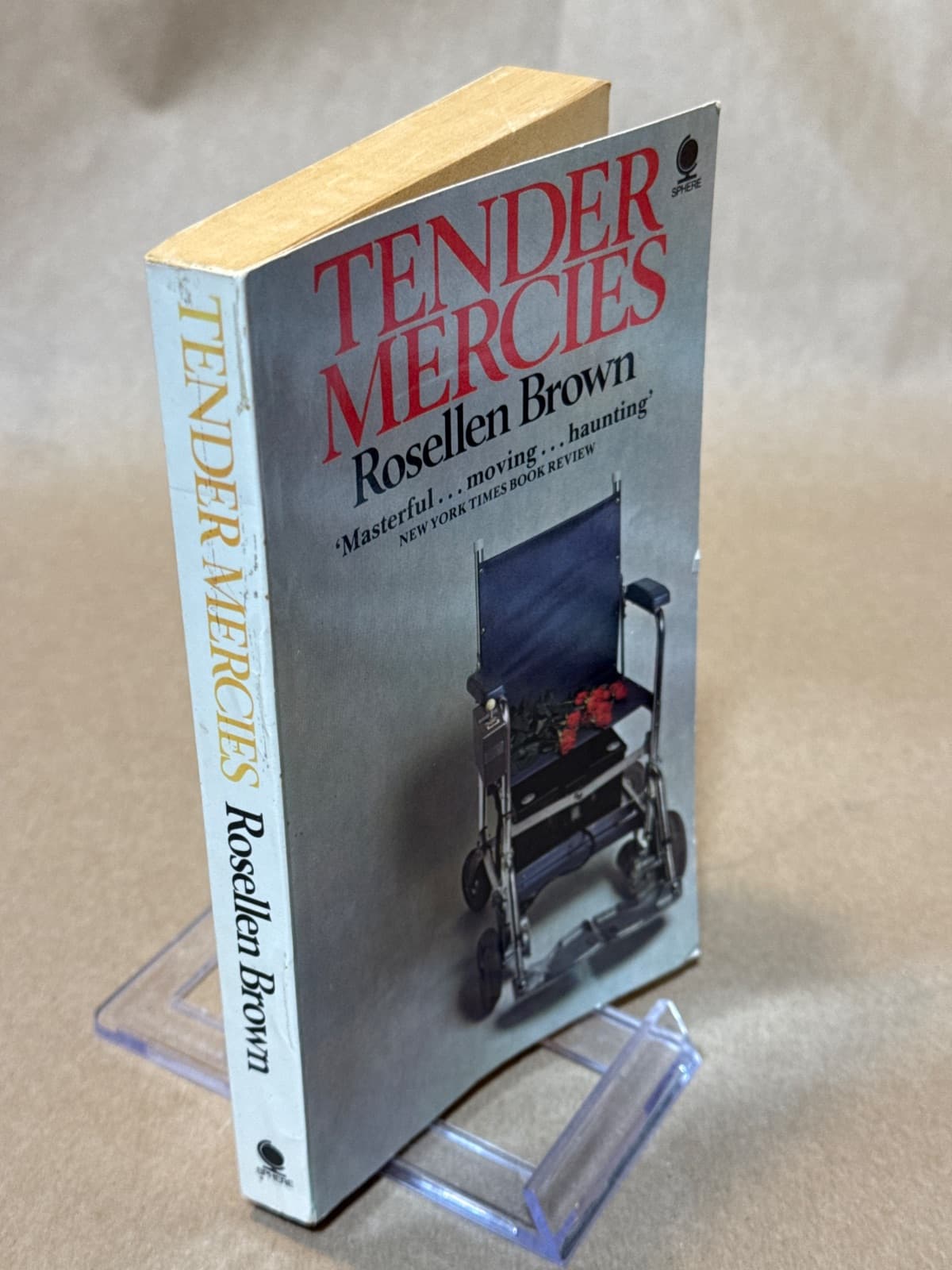 TENDER MERCIES by Rosellen Brown - quarter view showing binding condition