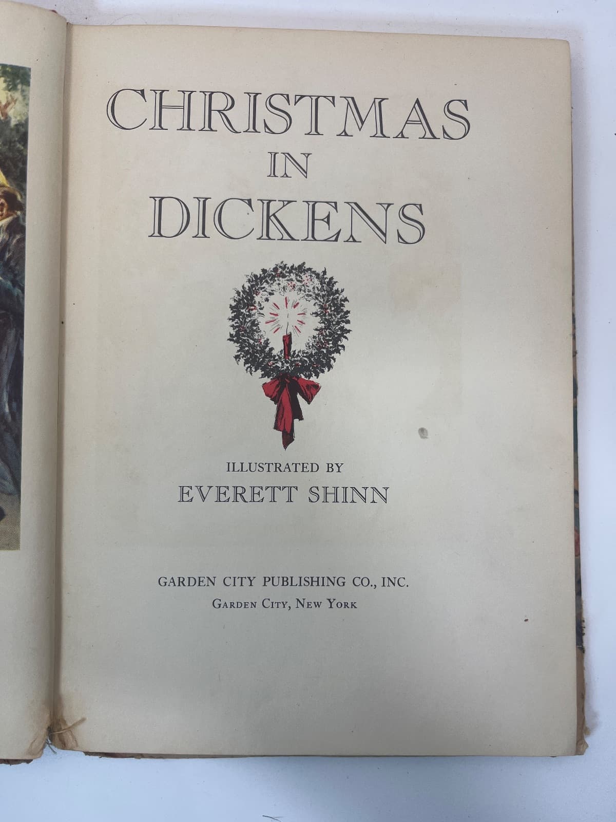 Christmas in Dickens - Vintage Christmas  by Charles Dickens - title page