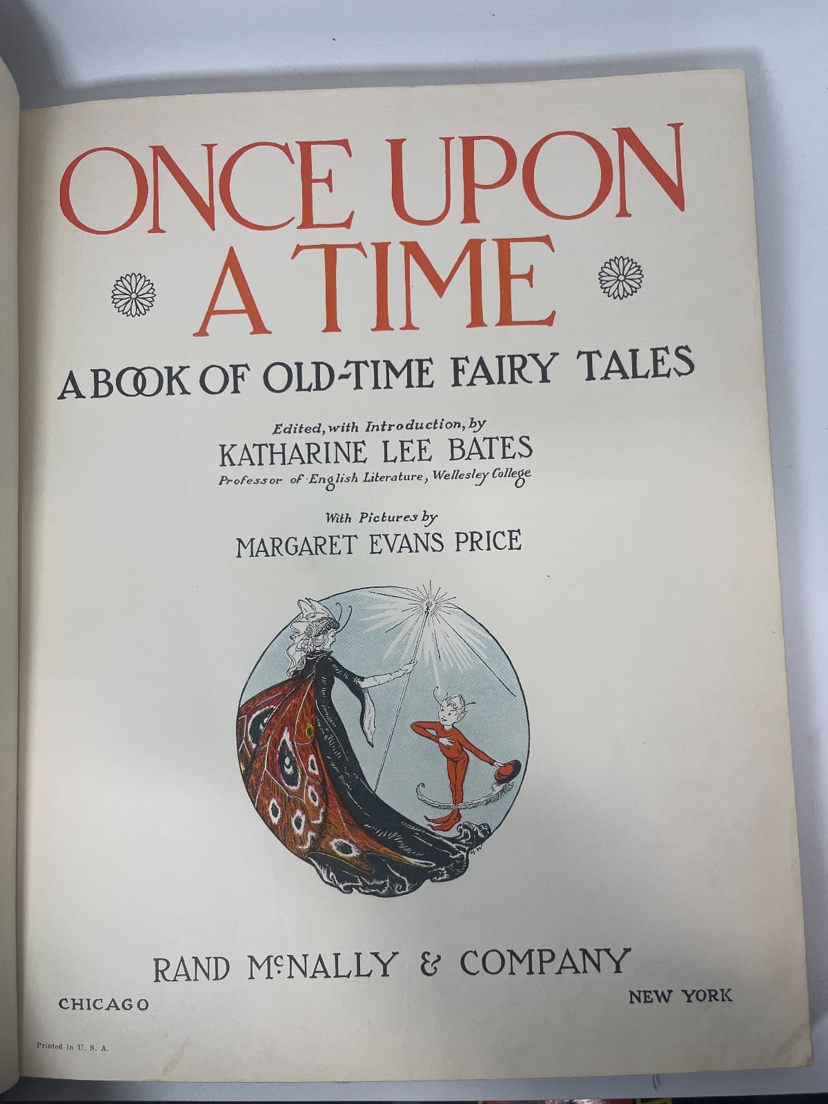 Once Upon a Time: A Book of Old-Time Fairy Tales - 1941 - Children's  by Katharine Lee Bates (Editor) - title page