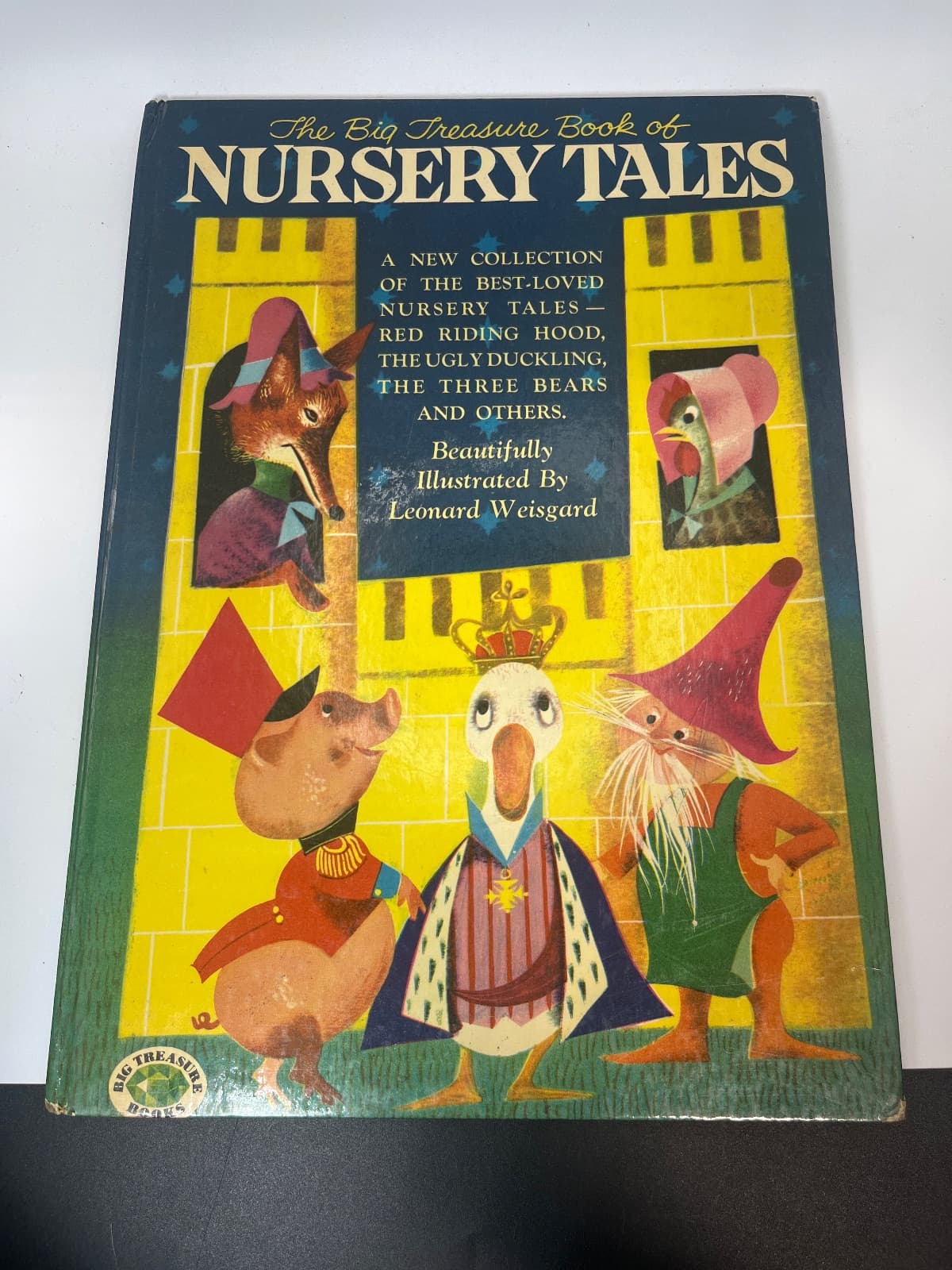 The Big Treasure Book of Nursery Tales - 1954 - Vintage Children's  by Evelyn Andreas - front cover