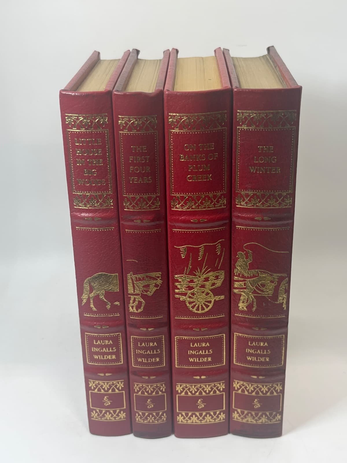 Little House Series Easton Press Mixed Lot of 4 - INCOMPLETE by Laura Ingalls Wilder - front cover