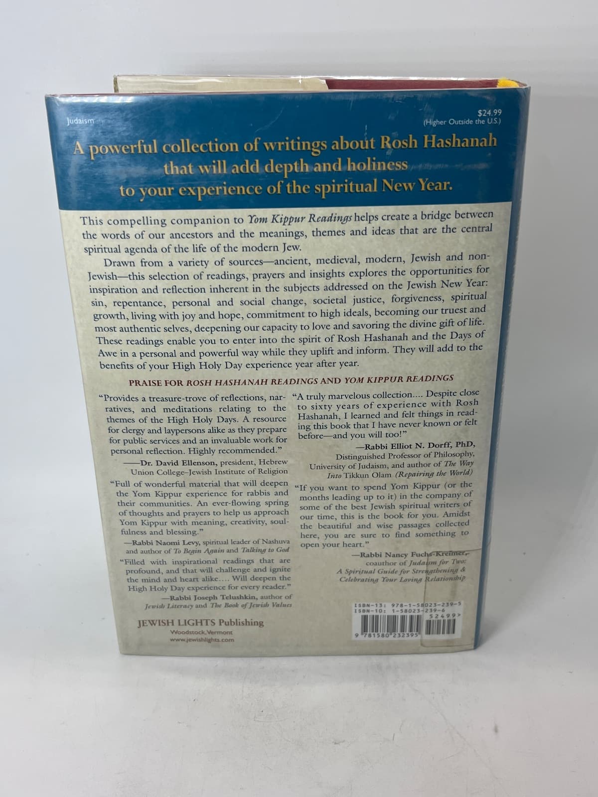 Rosh Hashanah Readings: Inspiration, Information, Contemplation - Ex Library  by Rabbi Dov Peretz Elkins - additional view
