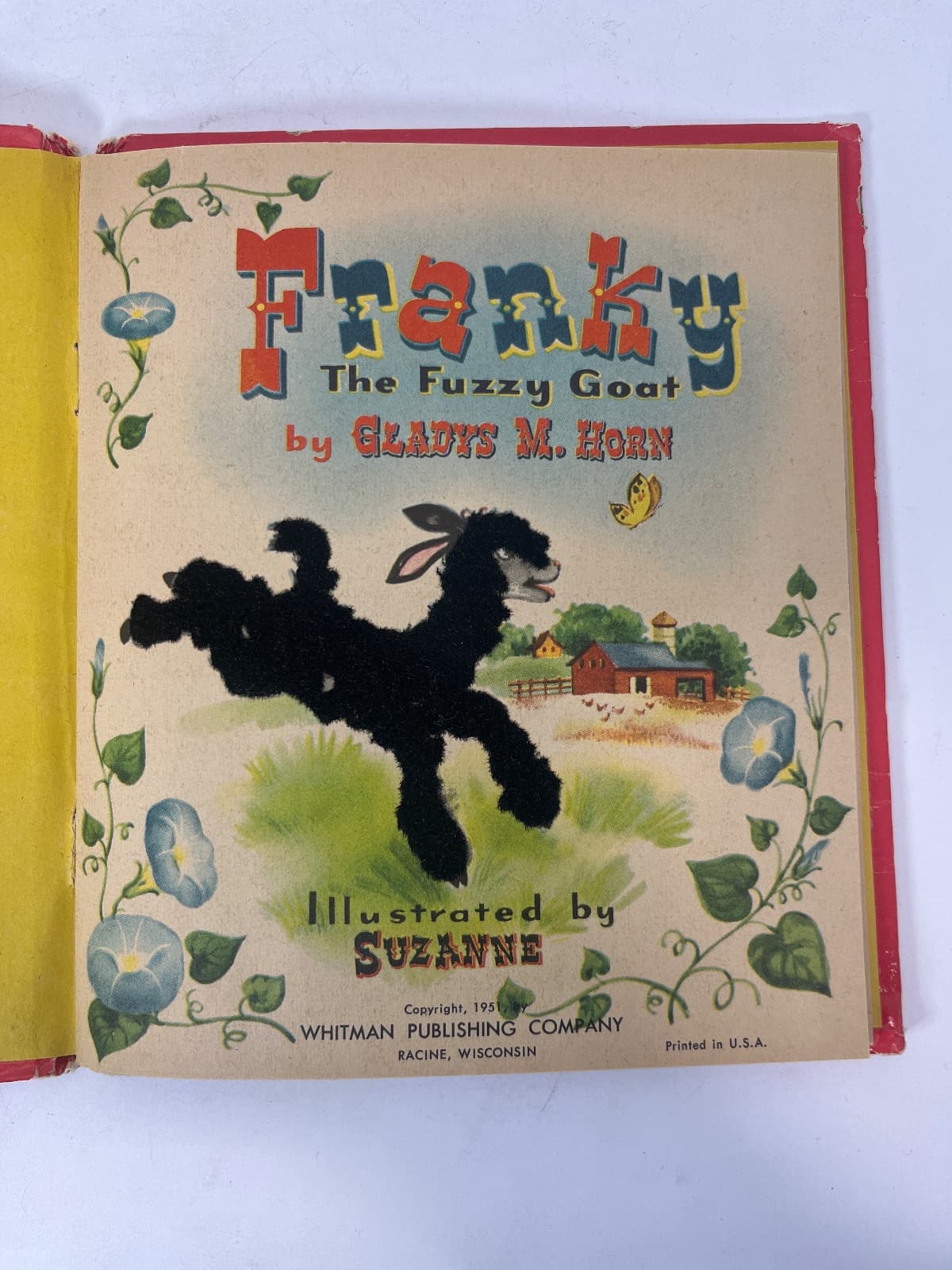 Franky The Fuzzy Goat by Gladys M. Horn - title page