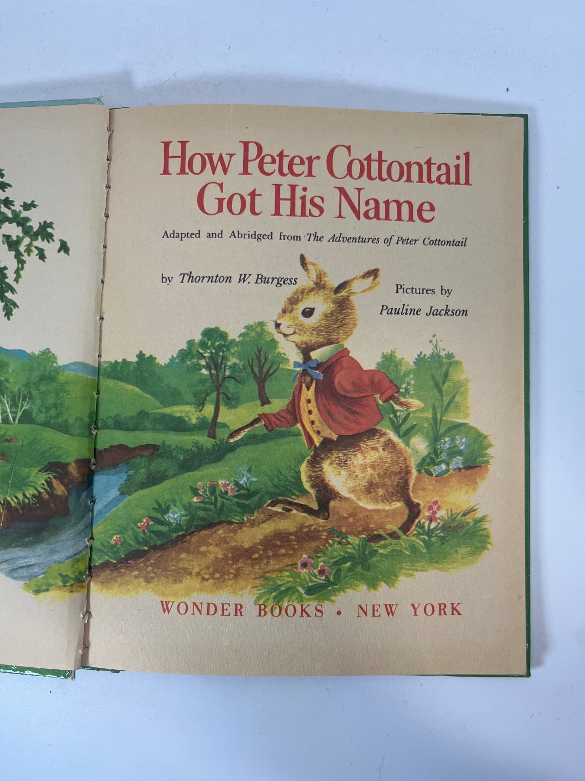 How Peter Cottontail Got His Name by Thornton W. Burgess - title page