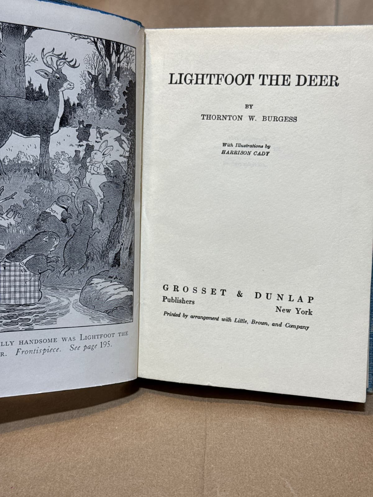 LIGHTFOOT THE DEER by THORNTON W. BURGESS - title page