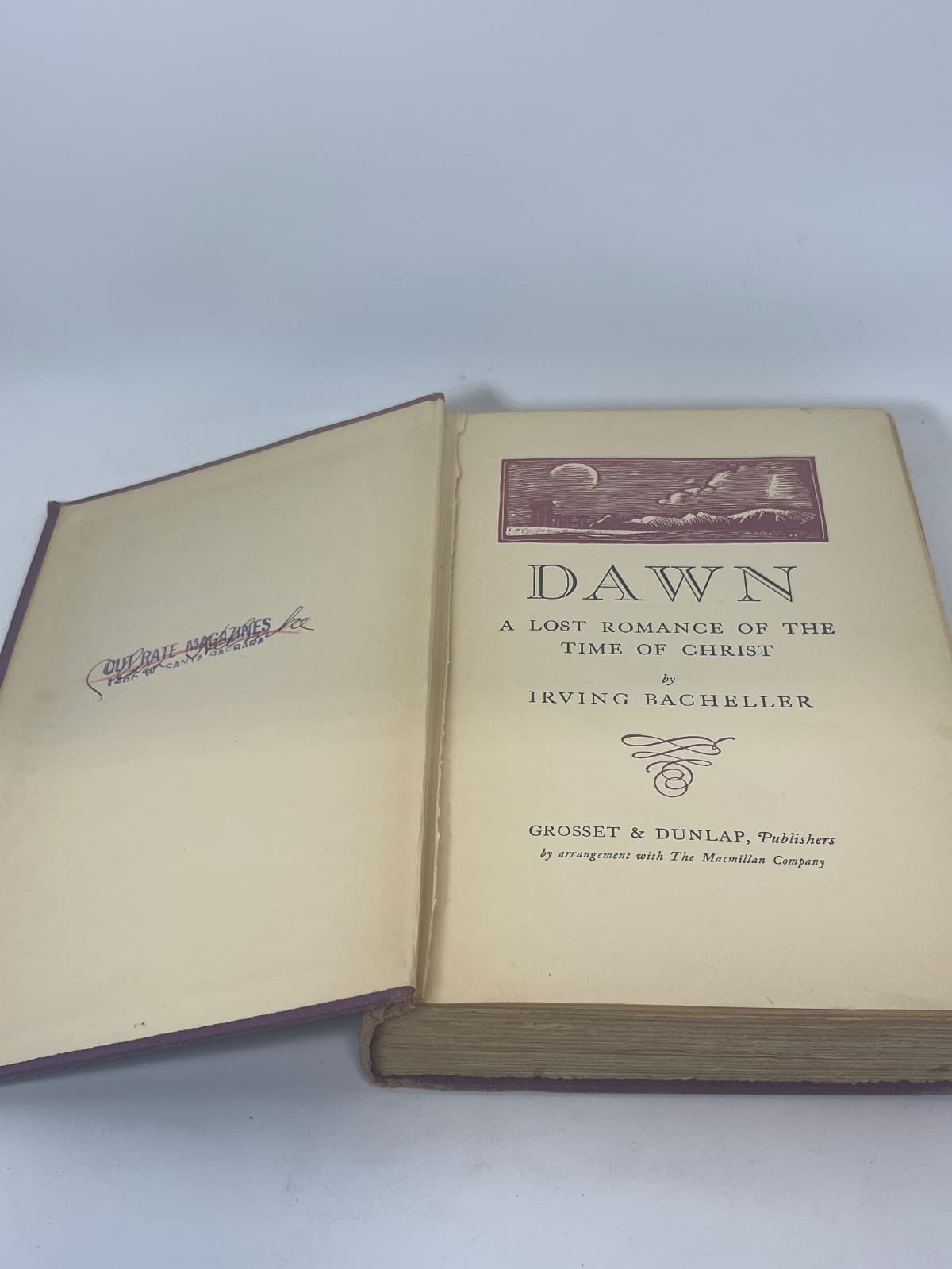 Dawn: A Lost Romance of the Time of Christ by Irving Bacheller - additional view