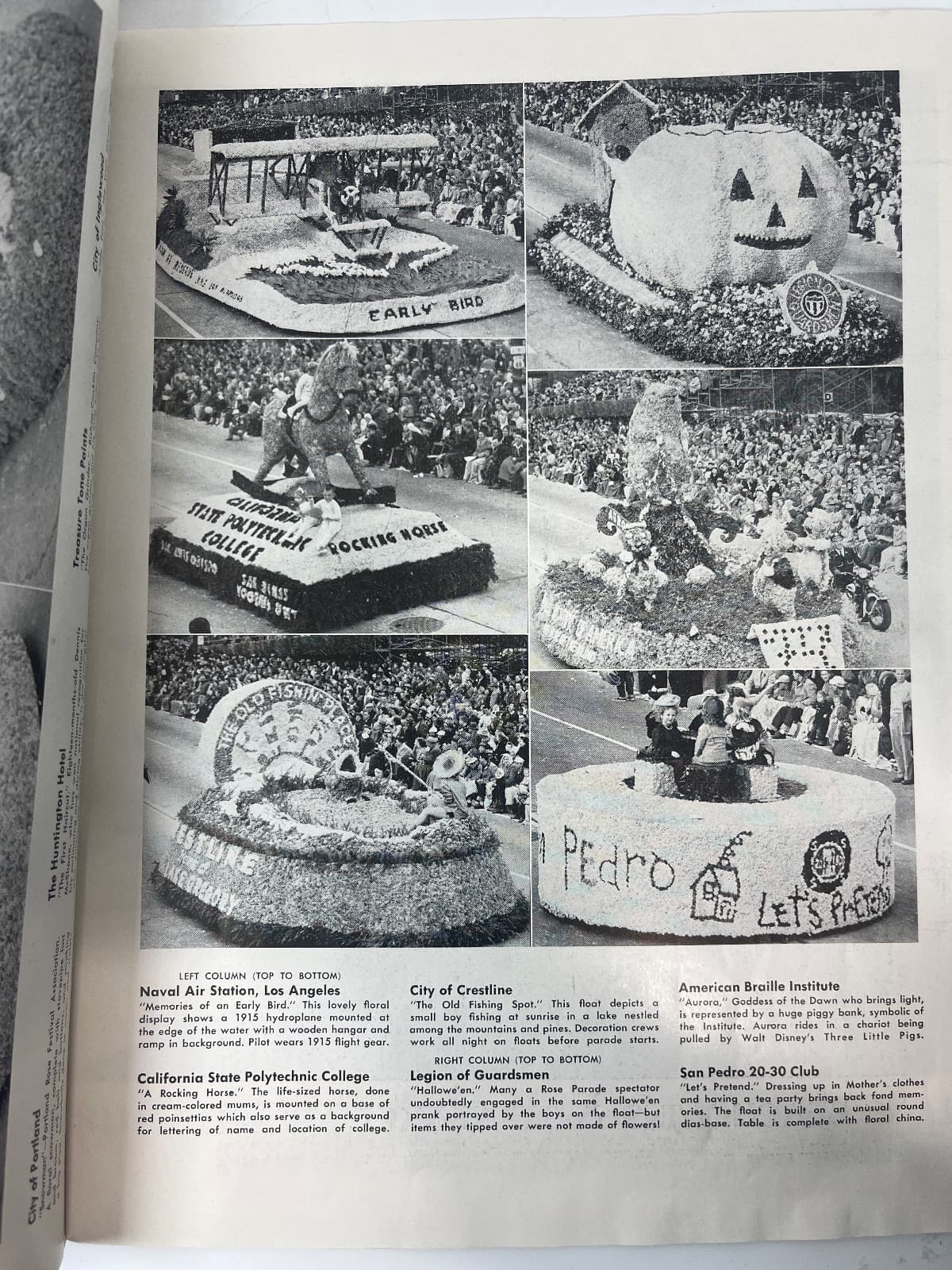 Pasadena Tournament of Roses Pictorial - 1949 - copyright page showing 1949 details