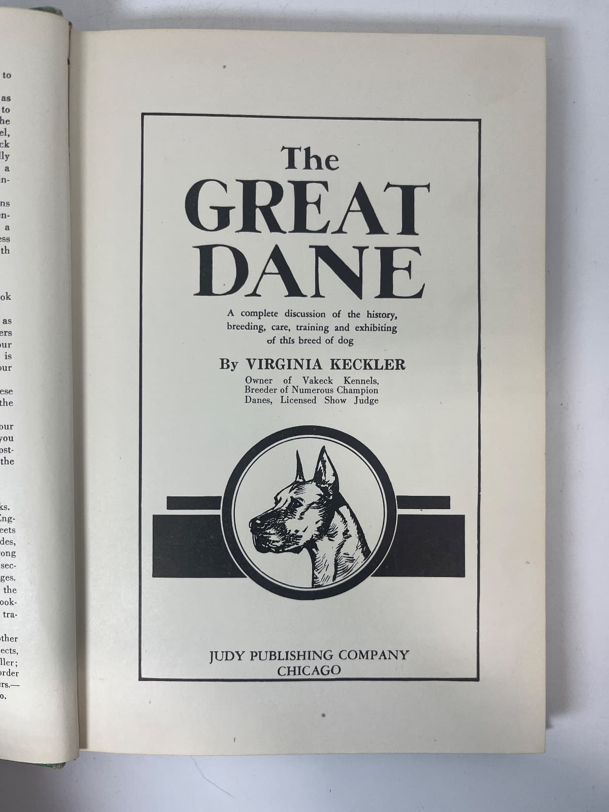 The Great Dane by Virginia Keckler - title page