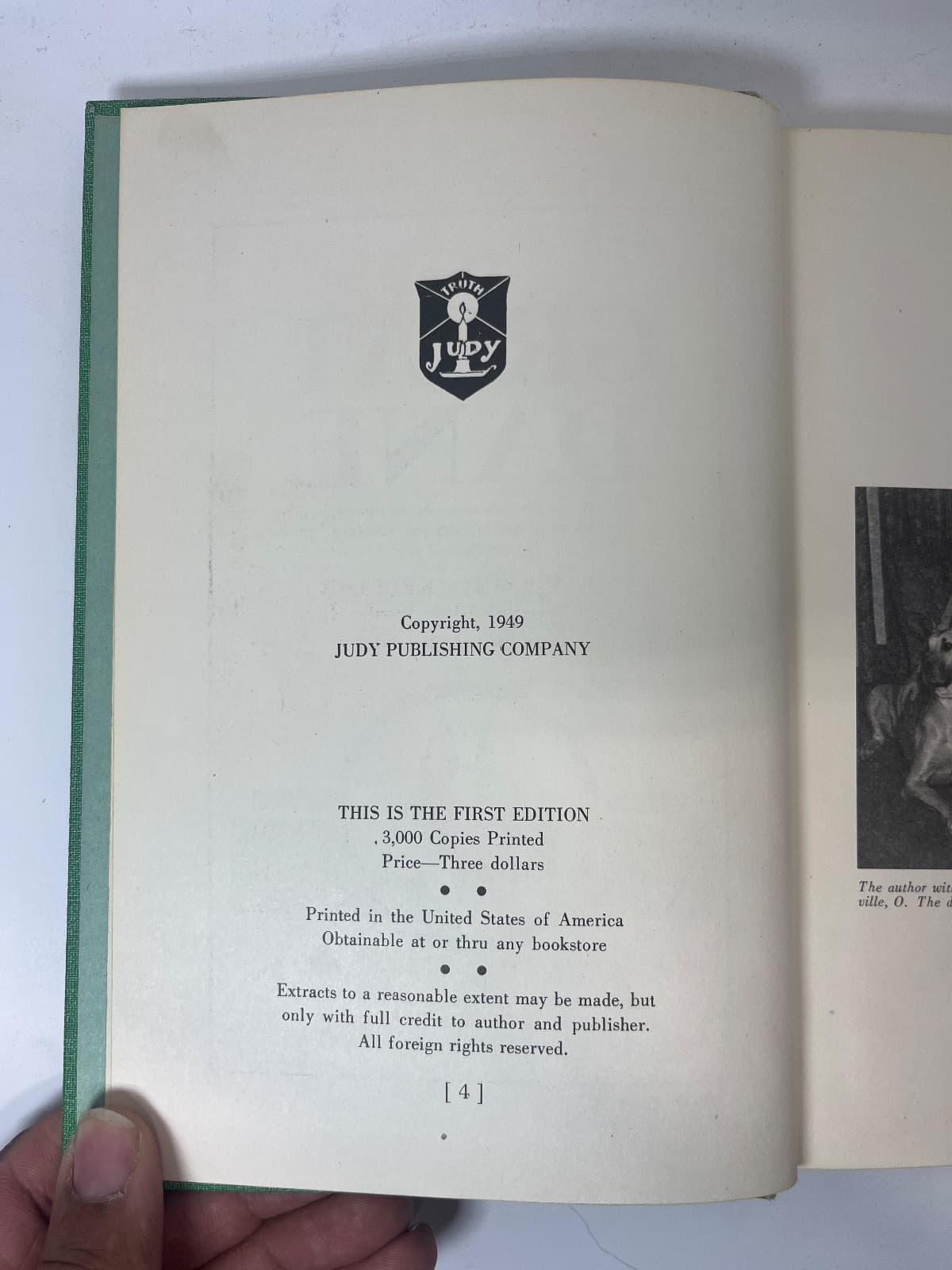 The Great Dane by Virginia Keckler - copyright page showing 1949 details