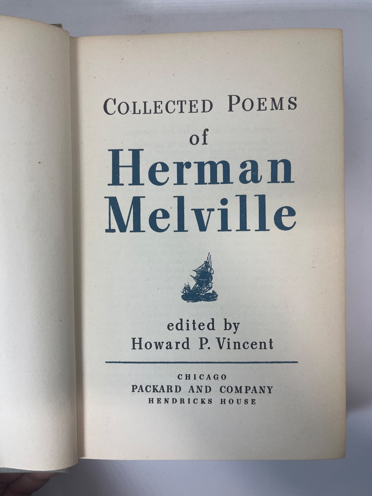 Collected Poems of Herman Melville by Herman Melville - title page