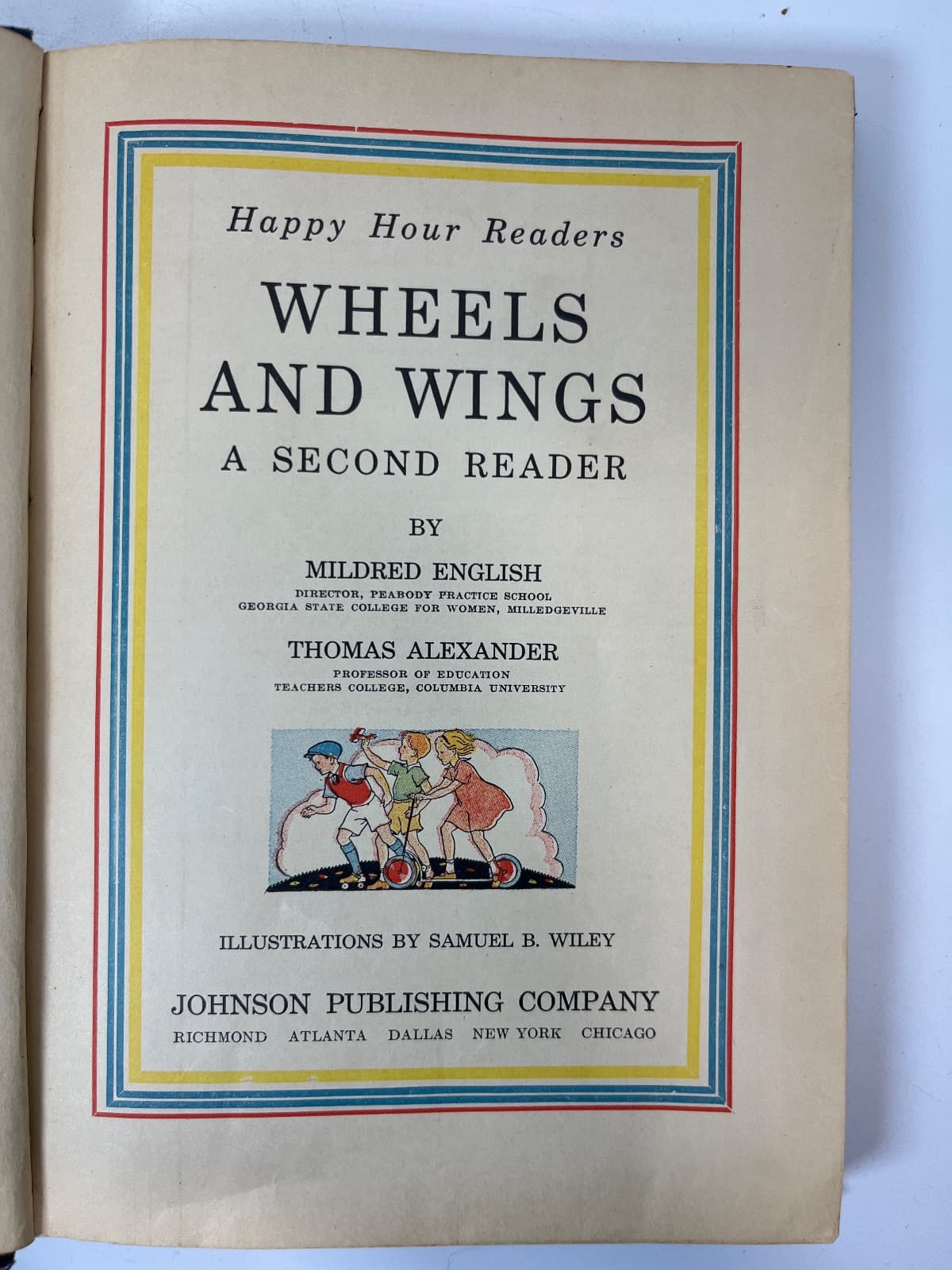 Wheels and Wings: A Second Reader by Mildred English, Thomas Alexander - title page