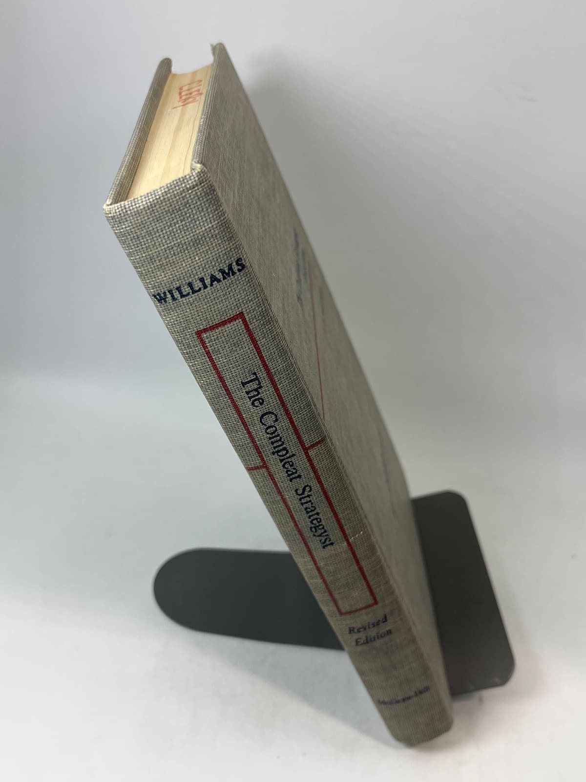 The Compleat Strategyst by J. D. Williams - quarter view showing binding condition