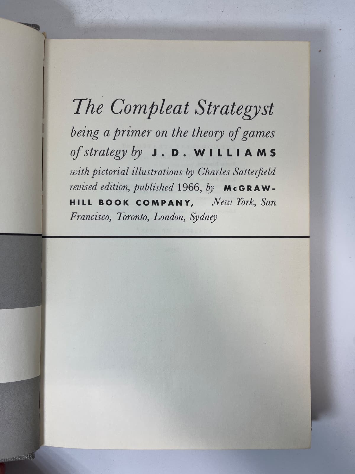 The Compleat Strategyst by J. D. Williams - title page