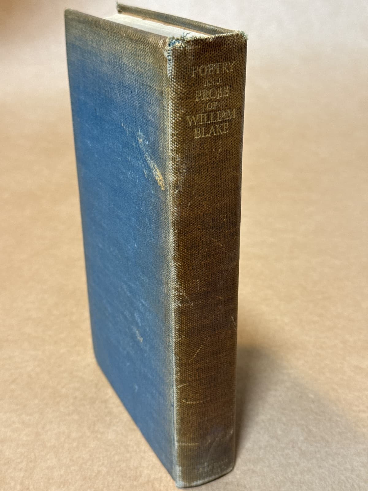Poetry and Prose of William Blake by William Blake - quarter view showing binding condition
