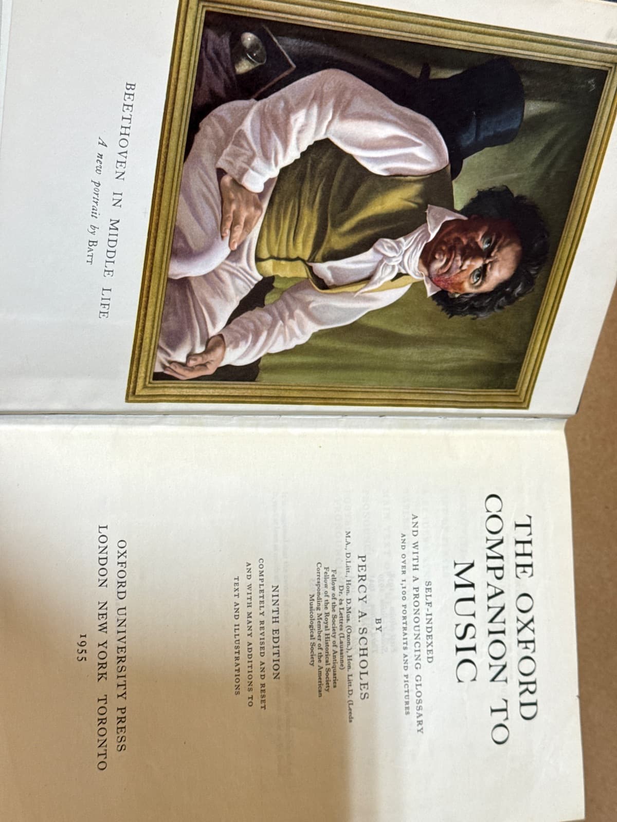 The Oxford Companion to Music by Percy A. Scholes - title page