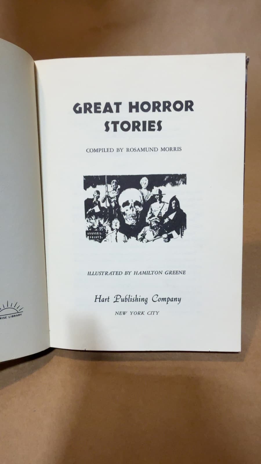 Great Horror Stories by Compiled by Rosamund Morris - title page