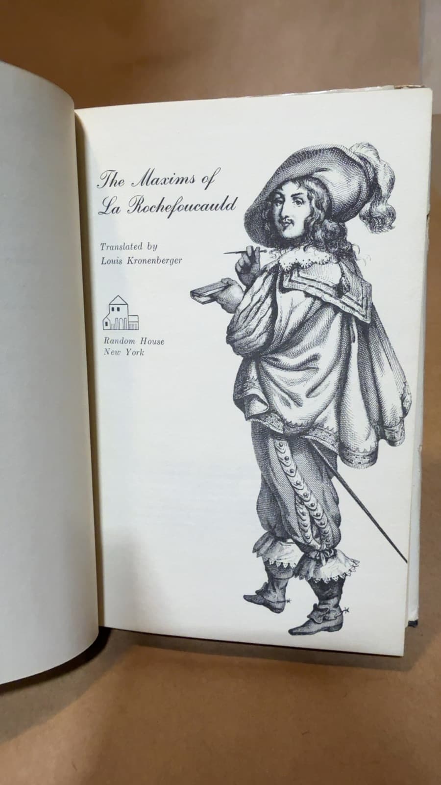 The Maxims of La Rochefoucauld by François de La Rochefoucauld - title page