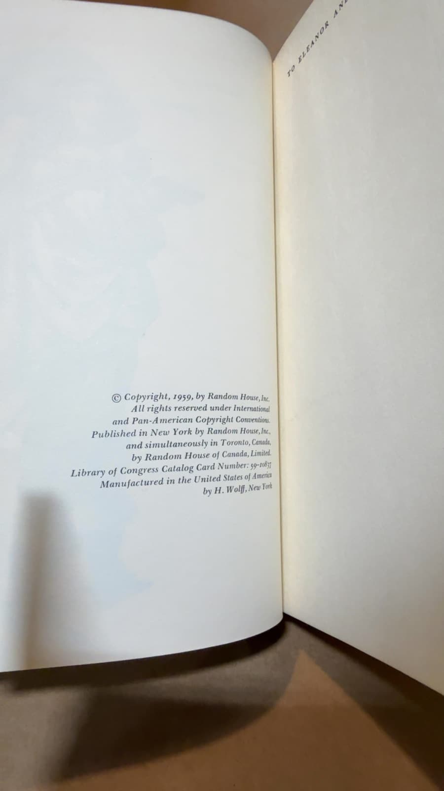 The Maxims of La Rochefoucauld by François de La Rochefoucauld - copyright page showing 1959 details