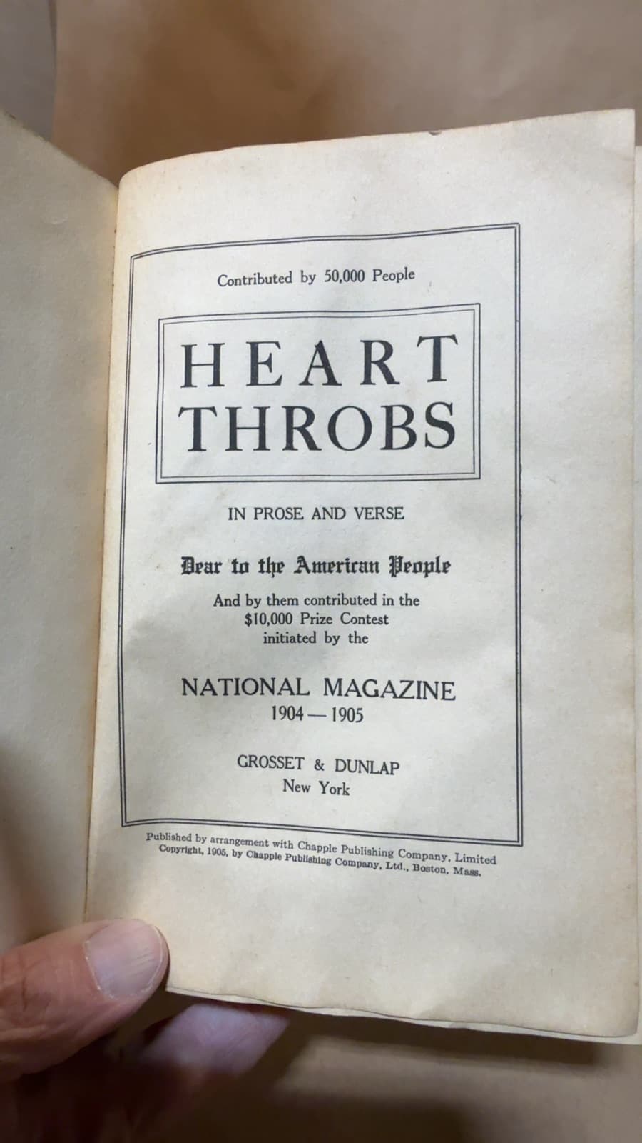 Heart Throbs - title page