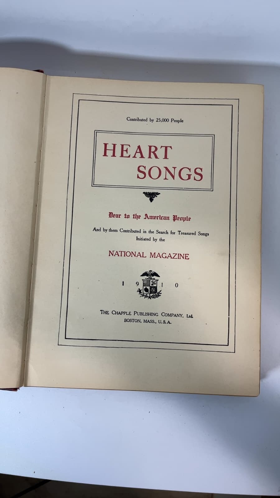 Heart Songs Melodies of Days Gone By  - title page