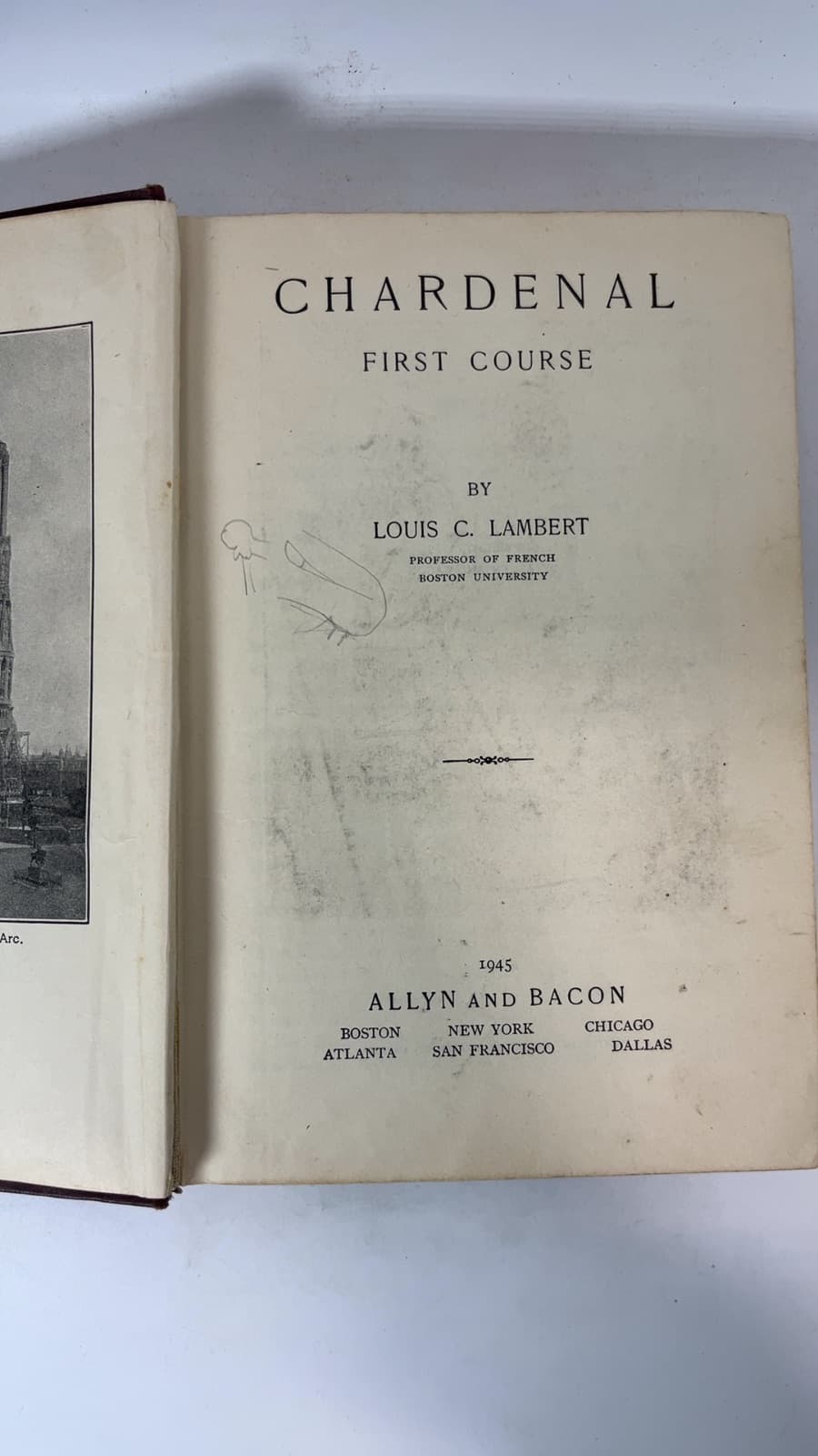 Chardenal: First Course by Louis C. Lambert - title page