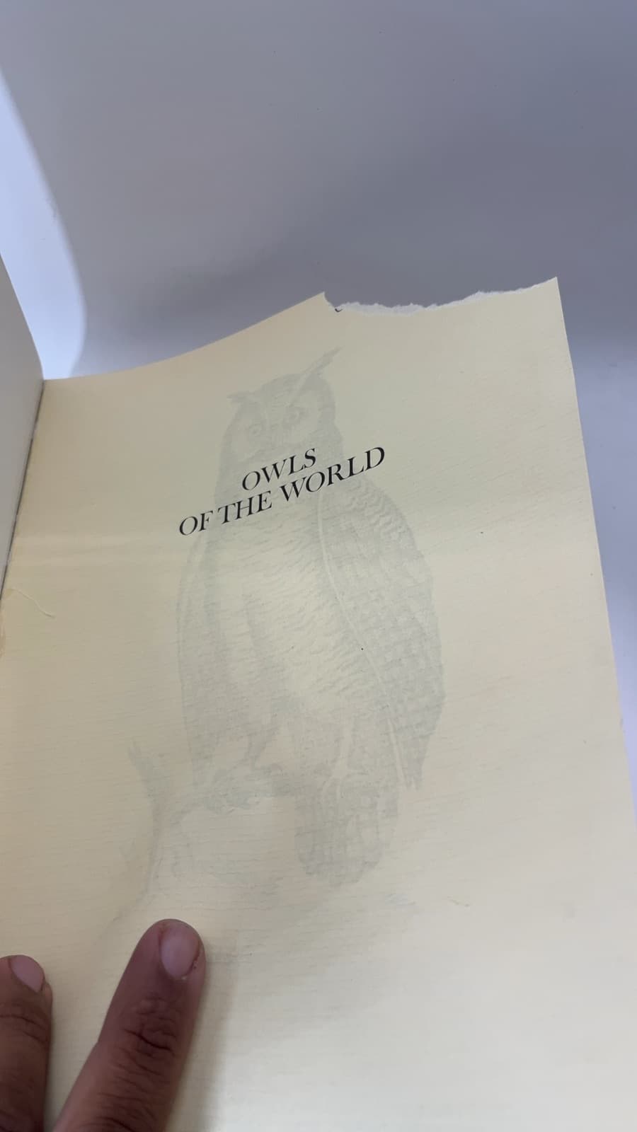 Owls of the World: their evolution, structure and ecology by John A. Burton (Editor) - copyright page showing 1973 details