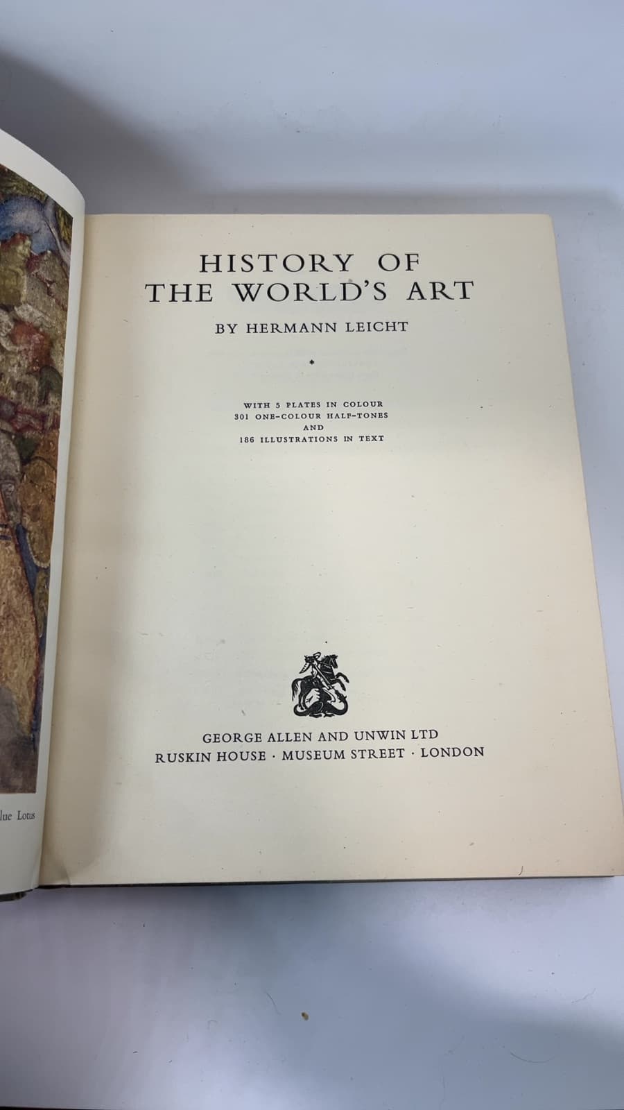 History of the World's Art by Hermann Leicht - title page