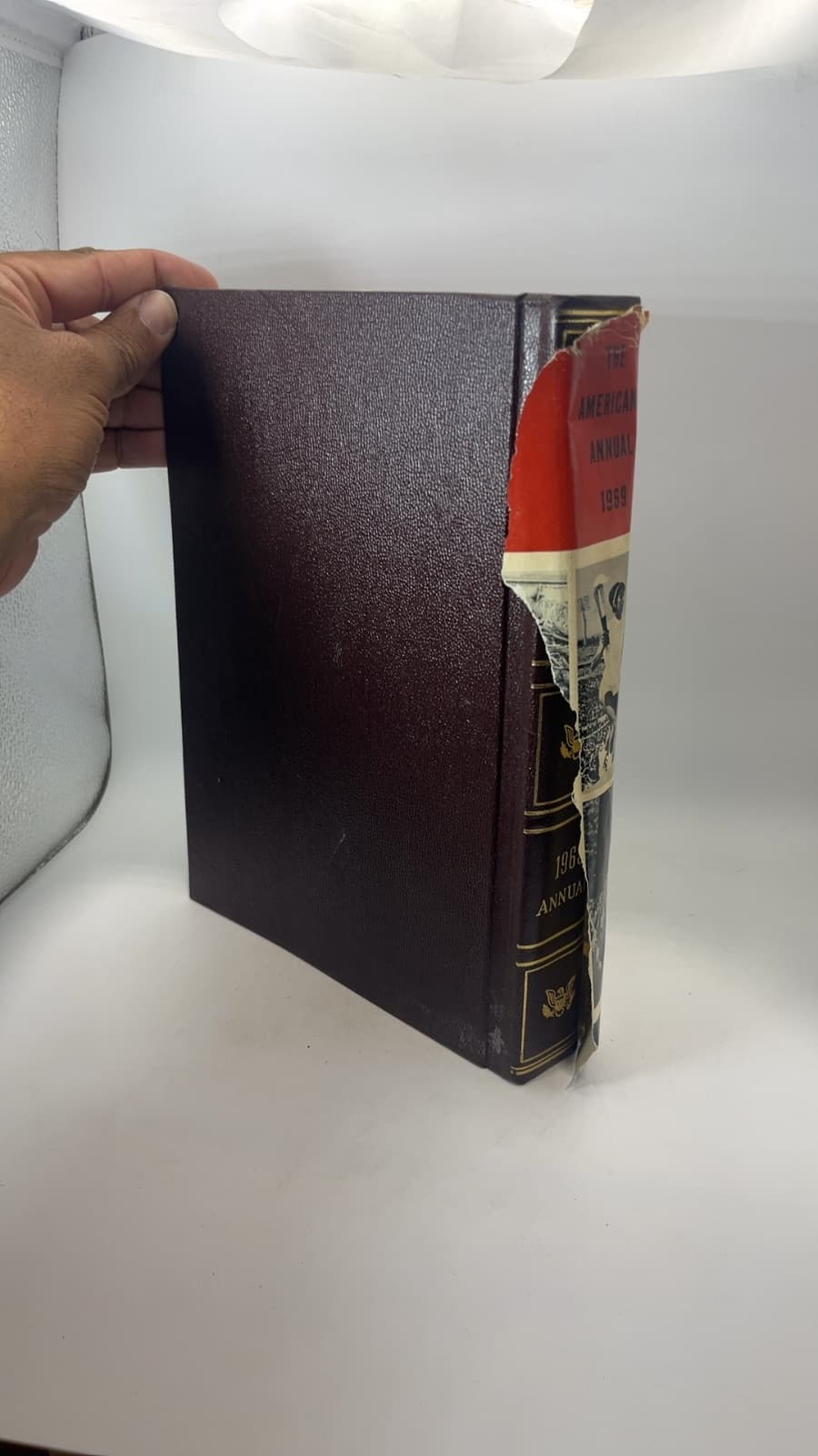 The Americana Annual 1969 - quarter view showing binding condition