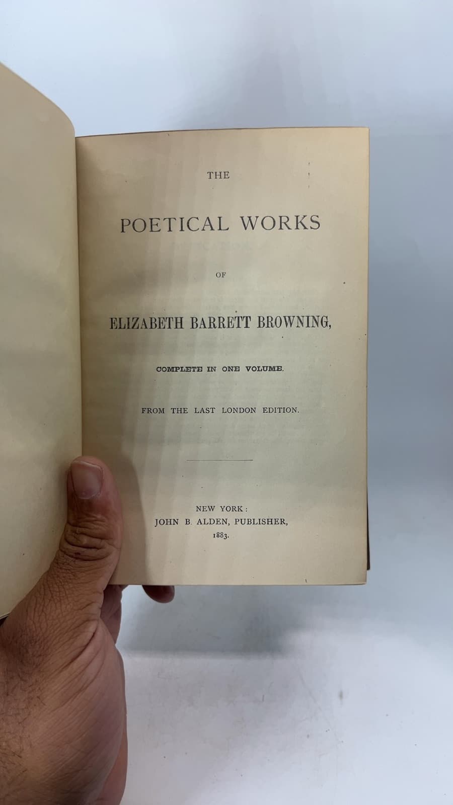 The Poetical Works of Elizabeth Barrett Browning by Elizabeth Barrett Browning - title page