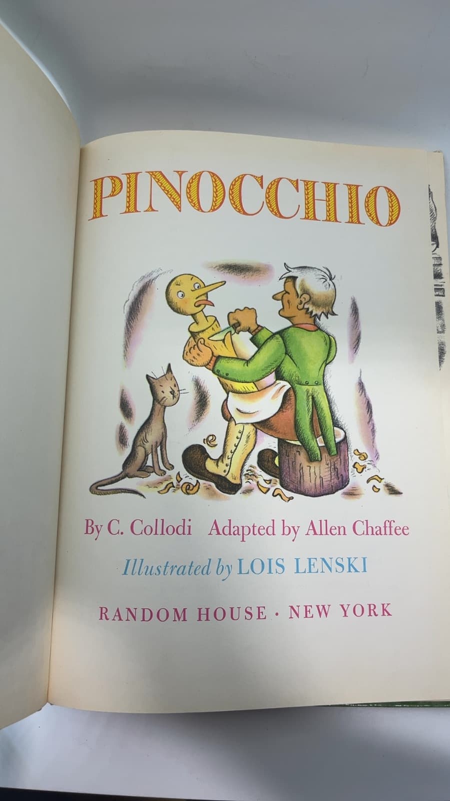 Pinocchio by C. Collodi - title page