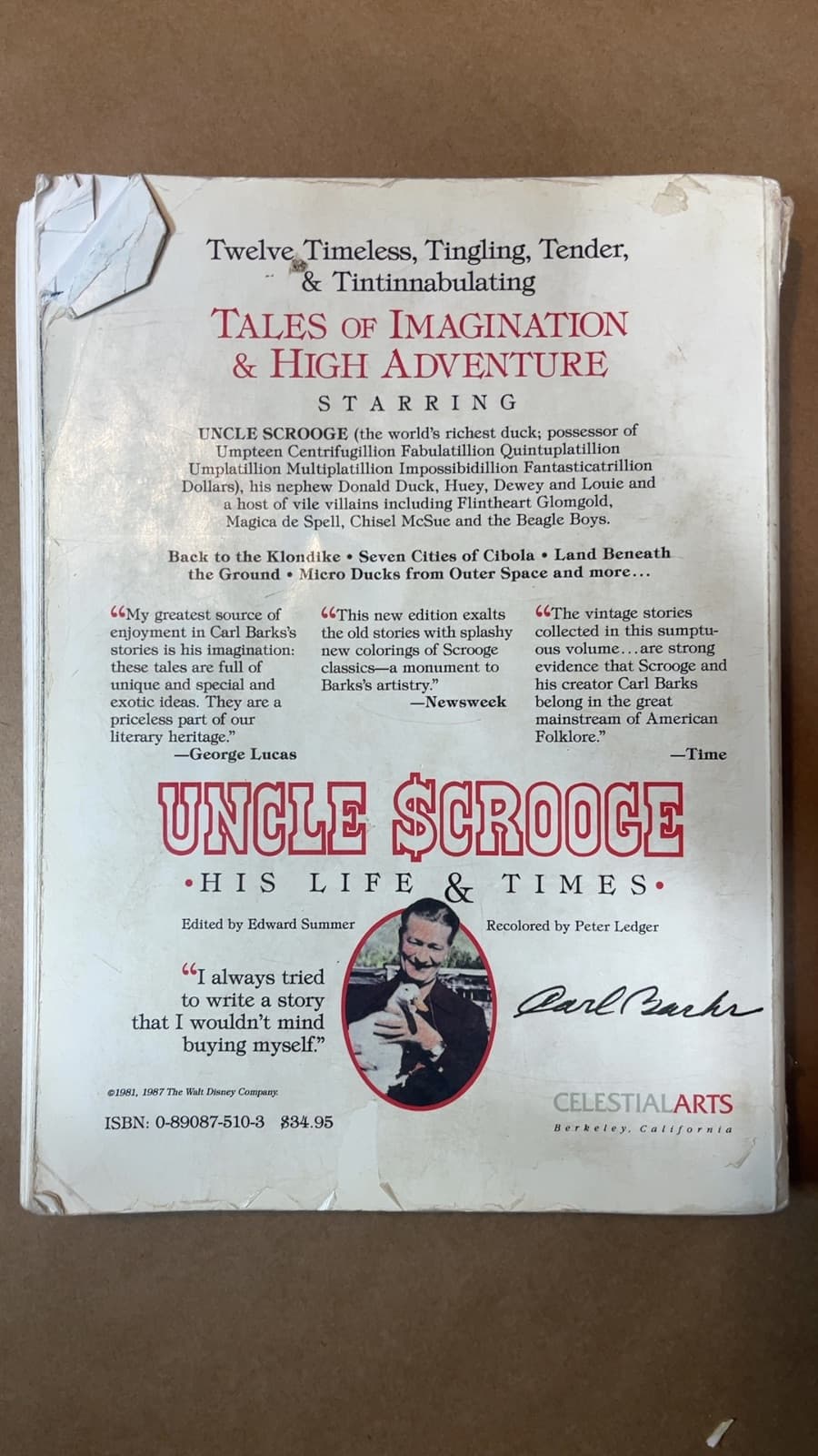 Uncle Scrooge McDuck: His Life & Times by Carl Barks - additional view