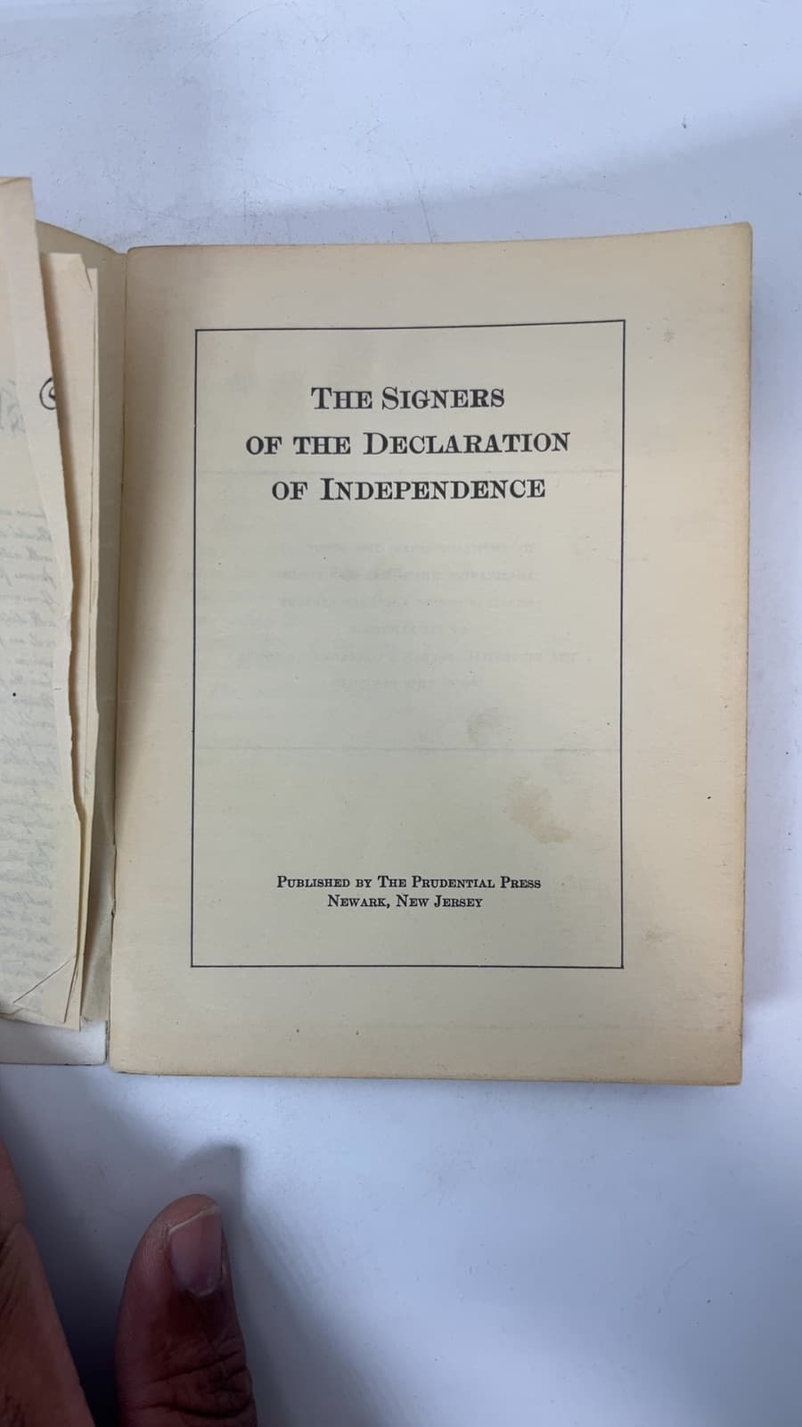 The Signers of the Declaration of Independence - title page