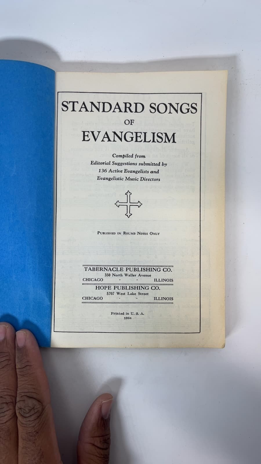Standard Songs of Evangelism - title page