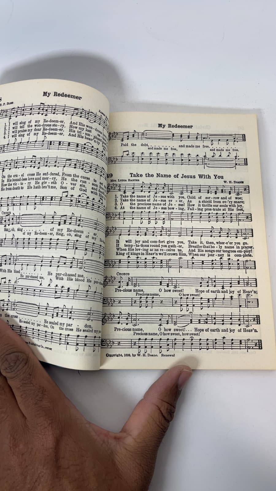 Standard Songs of Evangelism - copyright page showing 1964 details