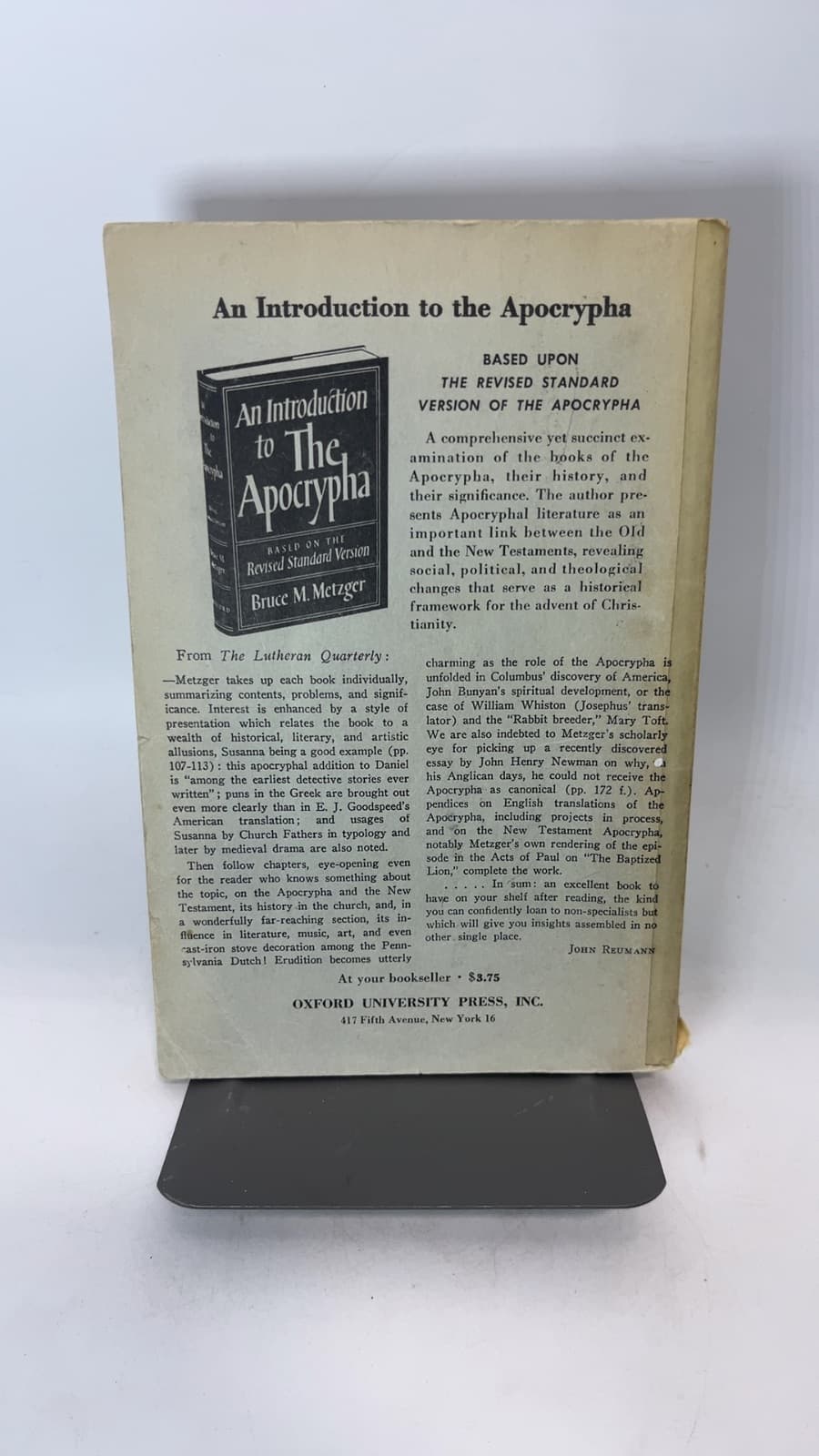 Lexical Aids for Students of New Testament Greek by Bruce M. Metzger - additional view